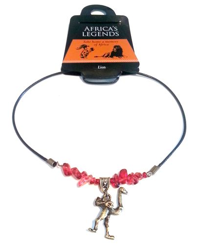 1 Charm Necklace - Ostrich